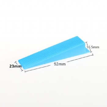 Tile leveling system wedge