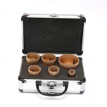 Glass Ceramic Marble Granite Diamond Hole Saw Vacuum Brazed Diamond Hole Cut Core Bits for Granite